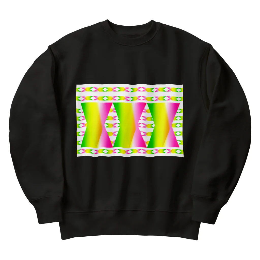 ✨🌈✨ユラクラカン🇯🇵 ✨🌈✨の🌸春色虹グラス🌈 Heavyweight Crew Neck Sweatshirt