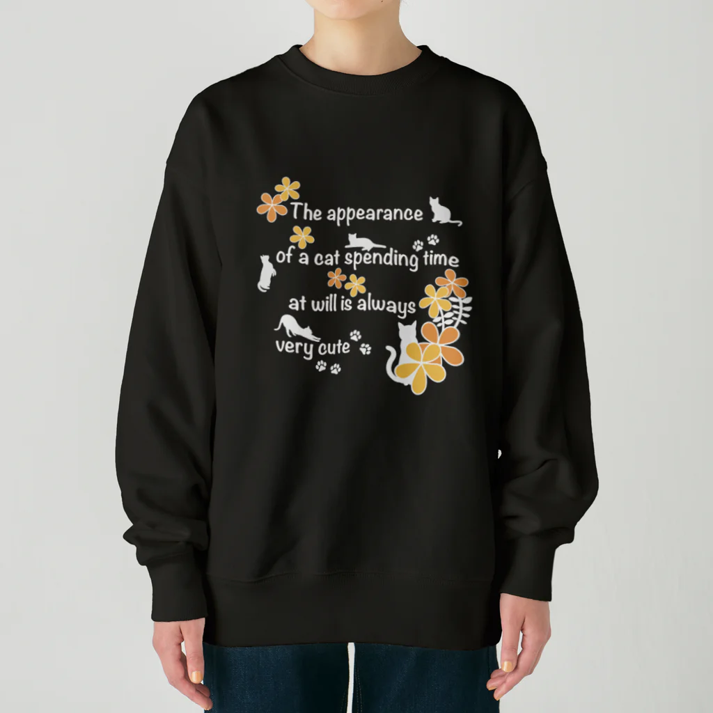 MegSan's free design🌷のcute Heavyweight Crew Neck Sweatshirt