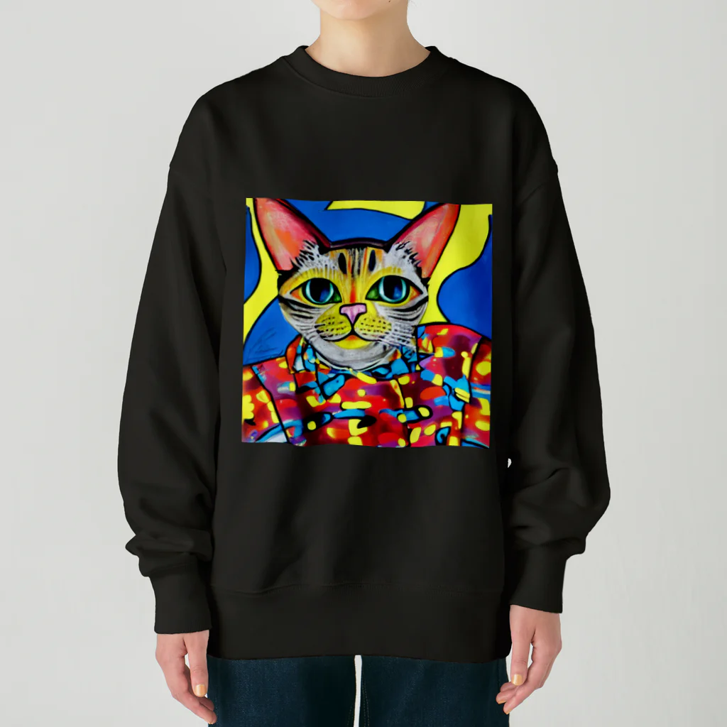 miehayashi1984のファンキーcat Heavyweight Crew Neck Sweatshirt