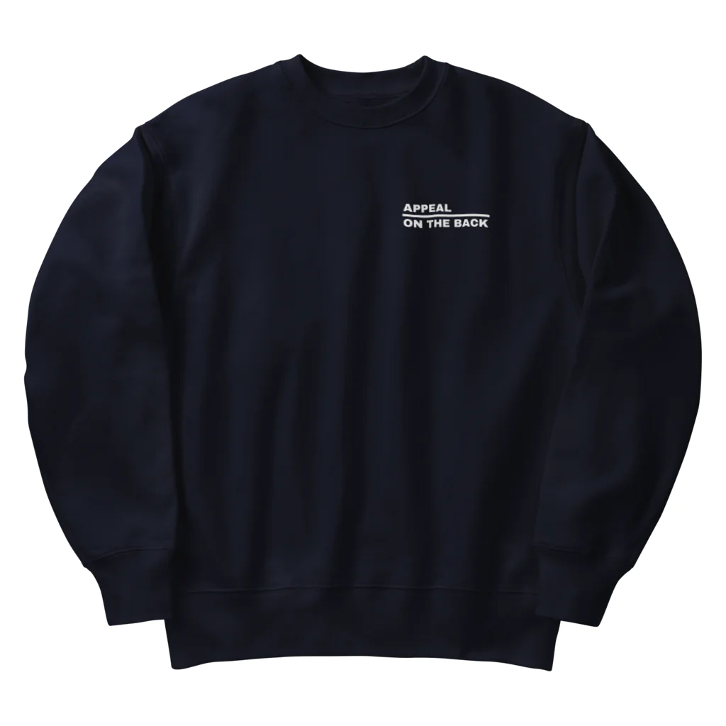 背中でアピールしてるのASTHMA 喘息 Heavyweight Crew Neck Sweatshirt