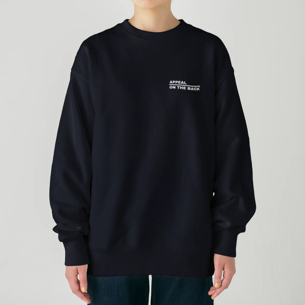 背中でアピールしてるのASTHMA 喘息 Heavyweight Crew Neck Sweatshirt