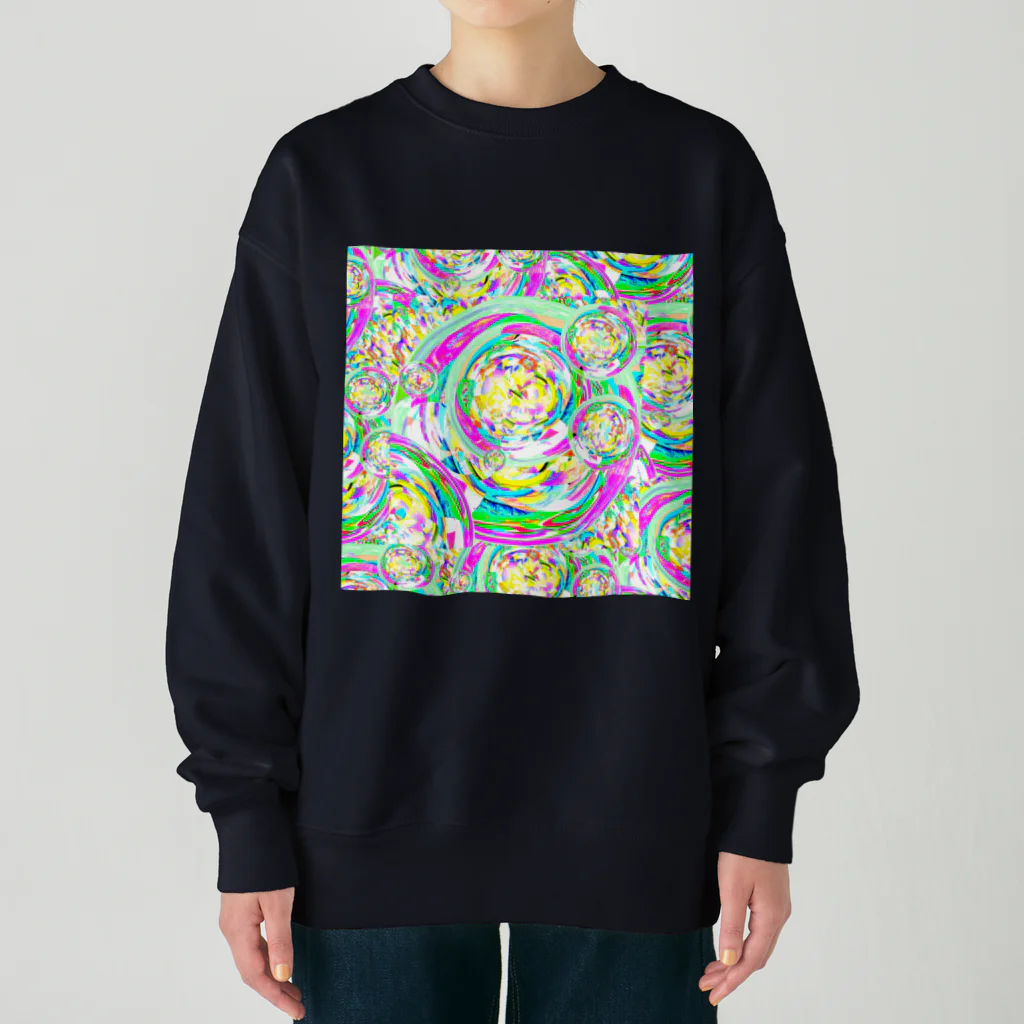 ✨🌈✨ユラクラカン🇯🇵 ✨🌈✨の🌈✨シャボンシャワー✨🌈 Heavyweight Crew Neck Sweatshirt