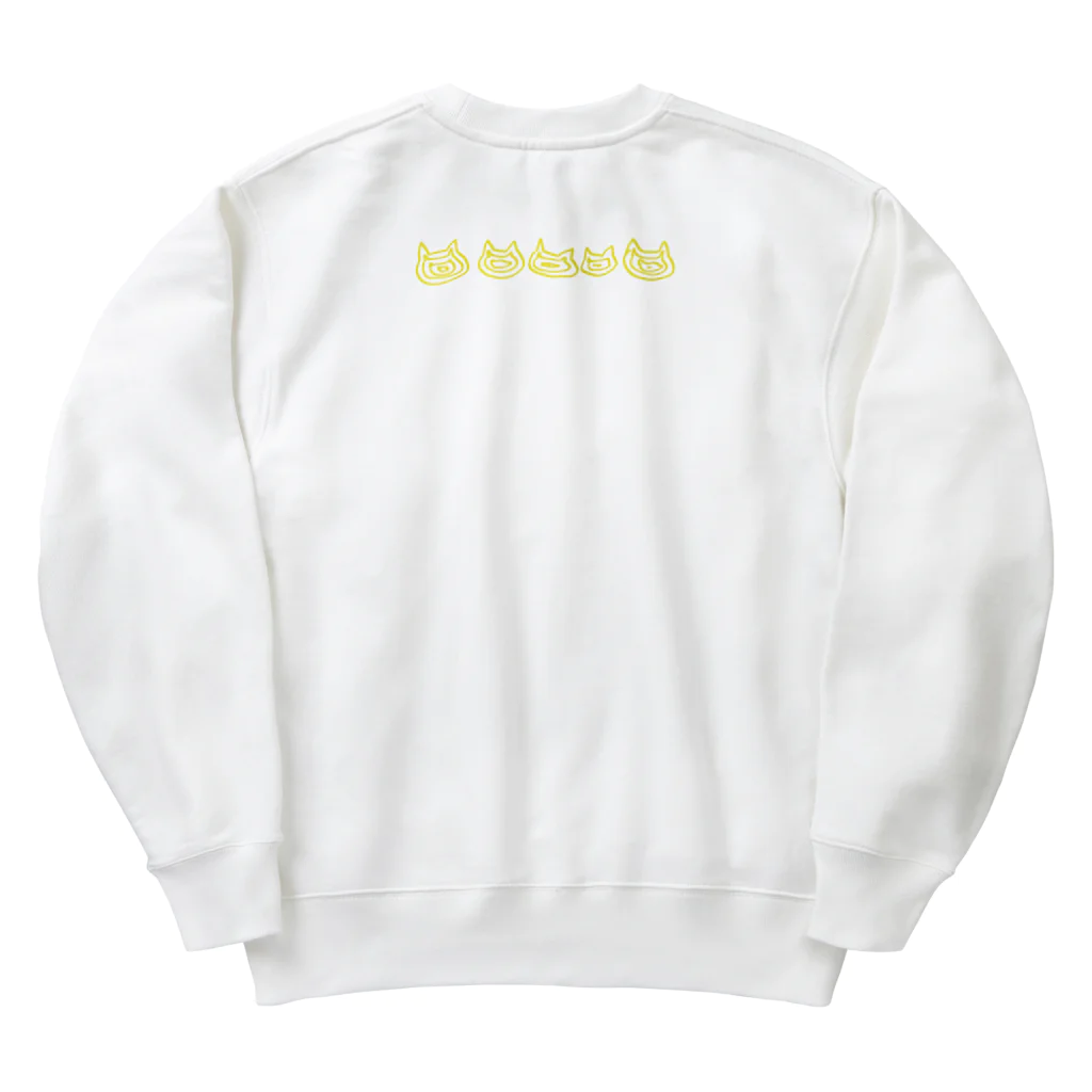 かみなりねこのスノボねこ Heavyweight Crew Neck Sweatshirt