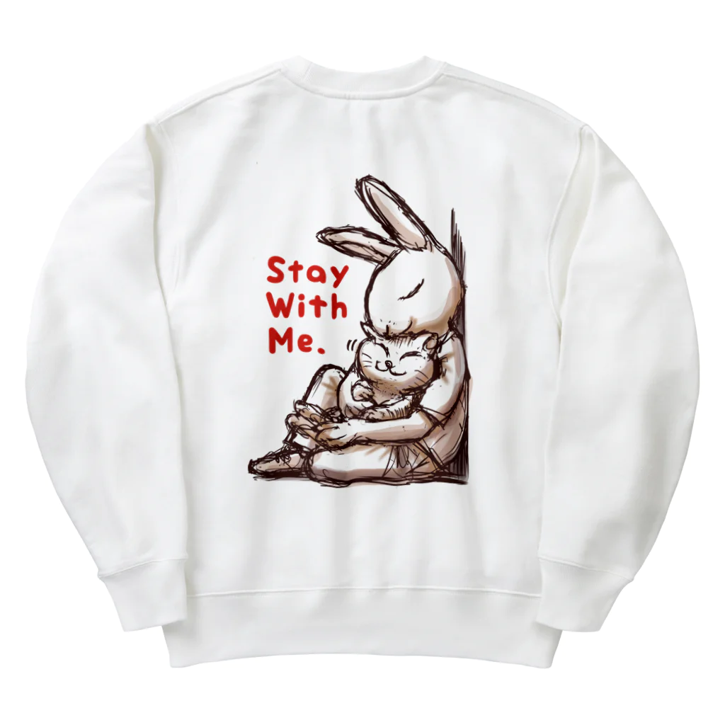 BeachBunnyのうさぎとねこ　Stay With Me Heavyweight Crew Neck Sweatshirt