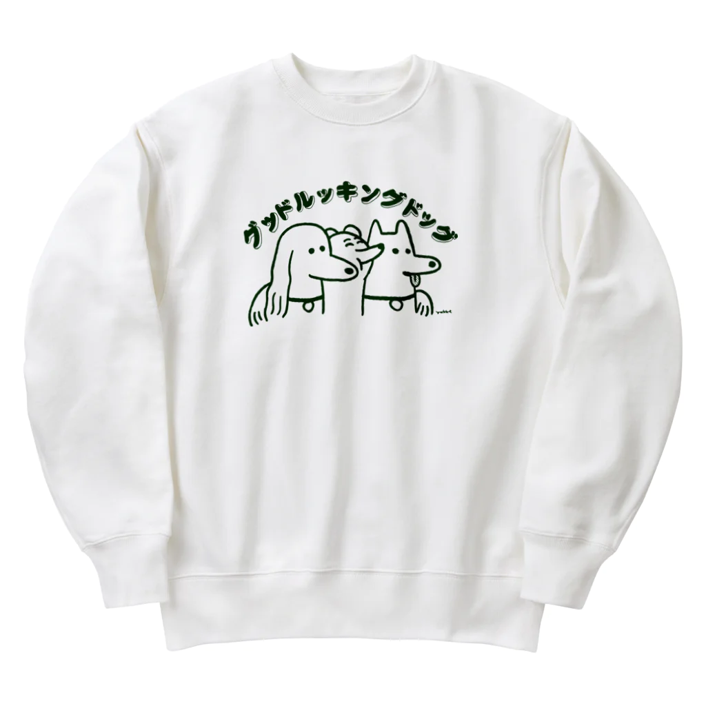 yukkeのグッドルッキングドッグ Heavyweight Crew Neck Sweatshirt