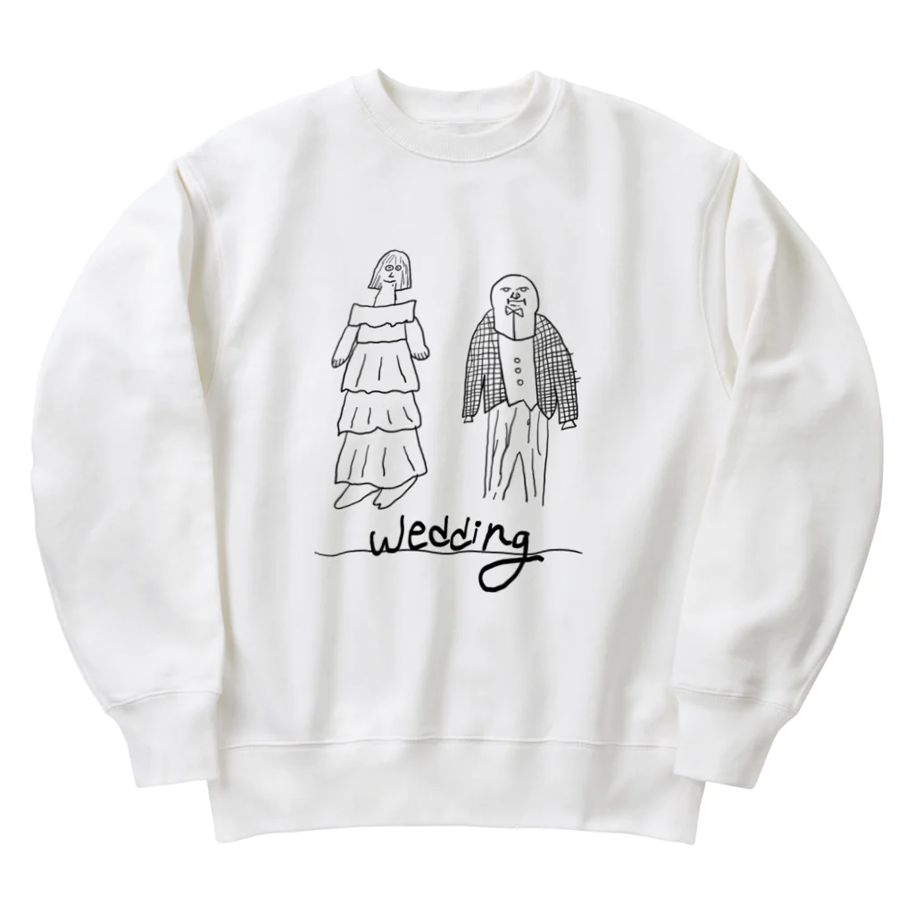 etoの頭の中はお花畑のWedding (ヘビーウェイトスウェット) Heavyweight Crew Neck Sweatshirt