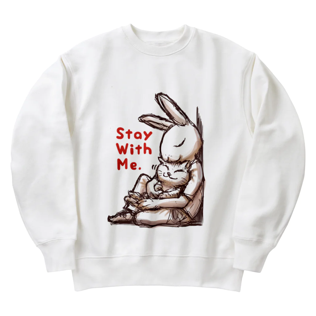 BeachBunnyのうさぎとねこ　Stay With Me Heavyweight Crew Neck Sweatshirt