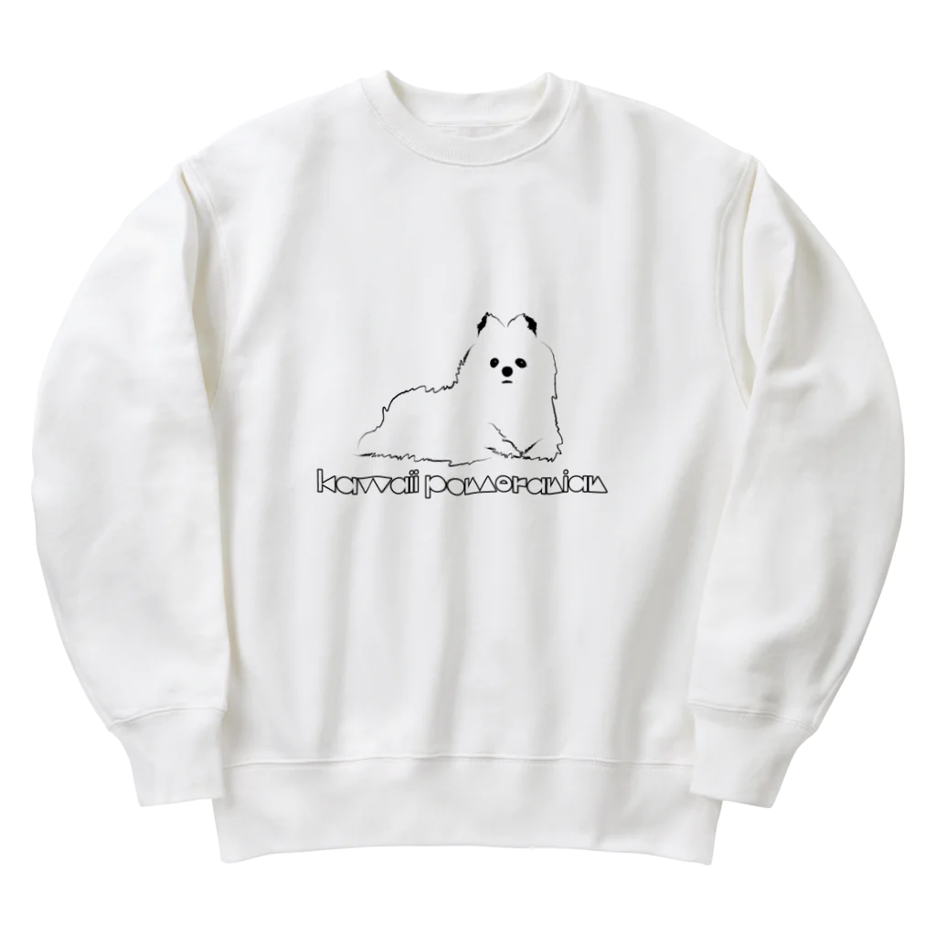 haruのかわポメ kawapome Heavyweight Crew Neck Sweatshirt