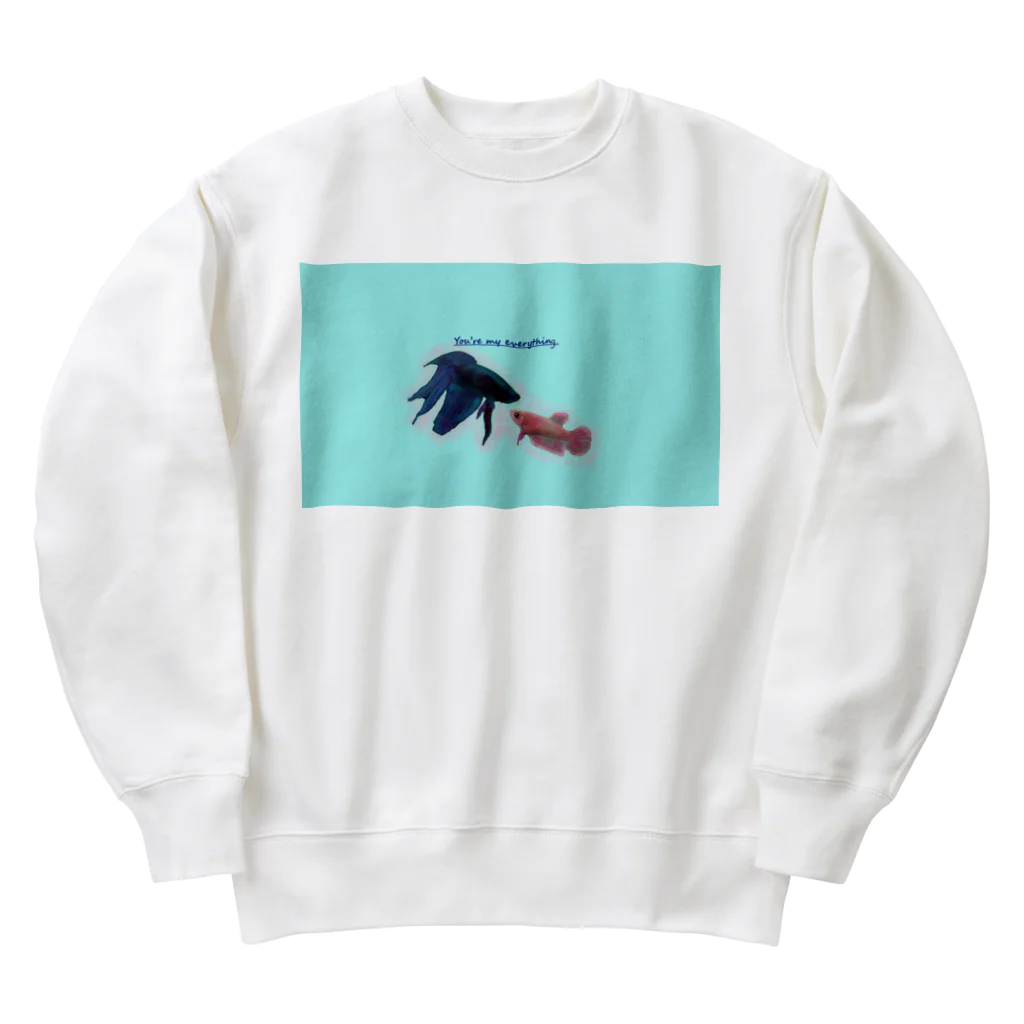 ♡BE HAPPY♡の恋する魚たち Heavyweight Crew Neck Sweatshirt