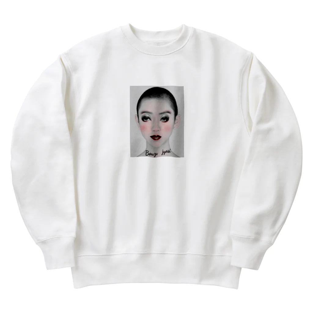 みにゃ次郎の坊主女子 Heavyweight Crew Neck Sweatshirt