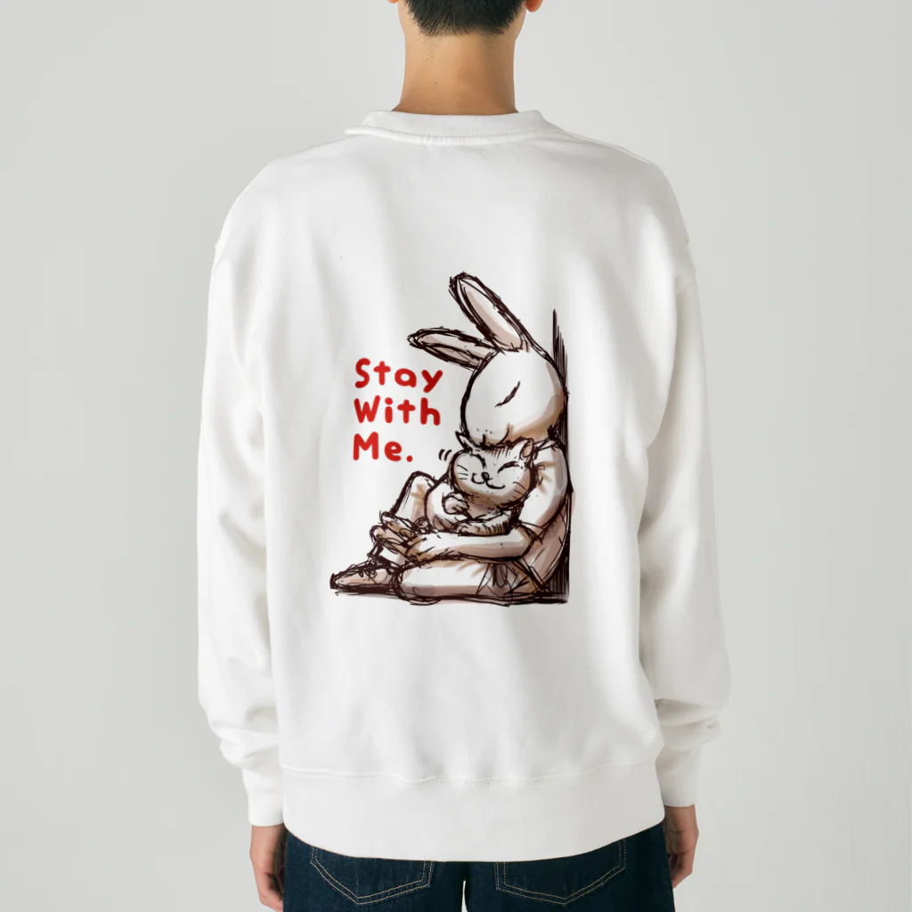 BeachBunnyのうさぎとねこ　Stay With Me Heavyweight Crew Neck Sweatshirt