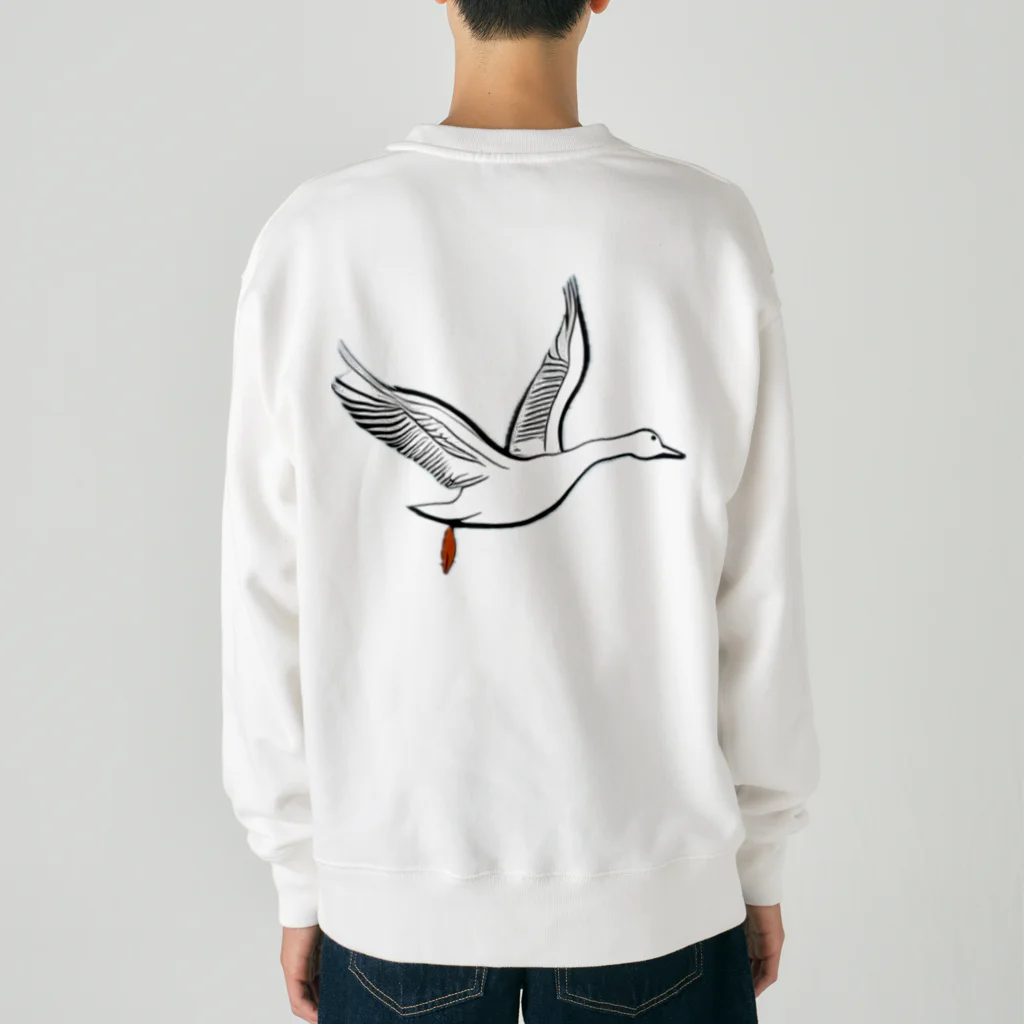 STTakuyaのあひるのこだったはくちょう Heavyweight Crew Neck Sweatshirt