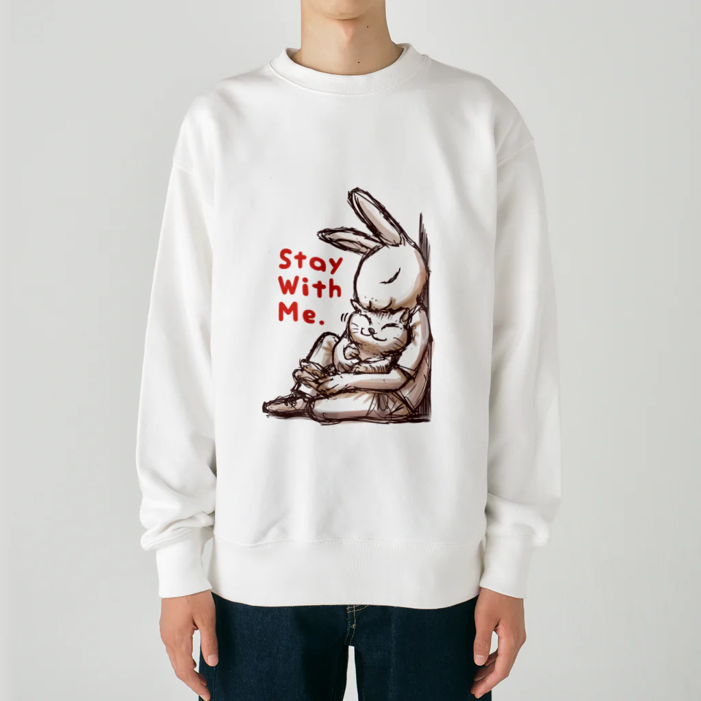 BeachBunnyのうさぎとねこ　Stay With Me Heavyweight Crew Neck Sweatshirt