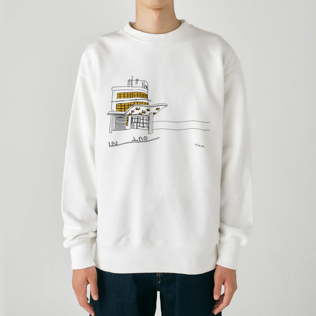 _Hem_のツボな建物_No.3 Heavyweight Crew Neck Sweatshirt