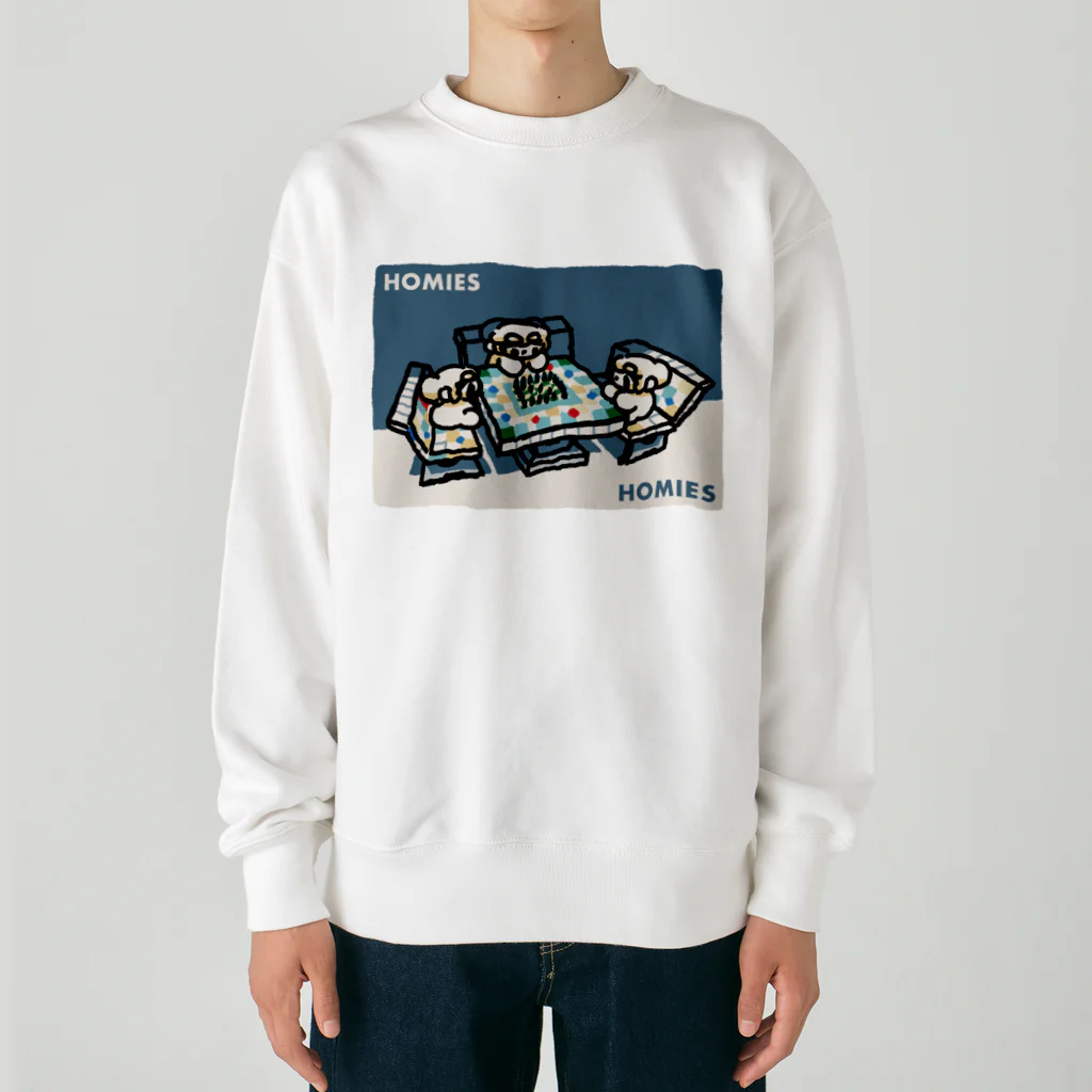 ようちえんやさんやさん　SUZURI支店のほーみーず・うぇあ Heavyweight Crew Neck Sweatshirt