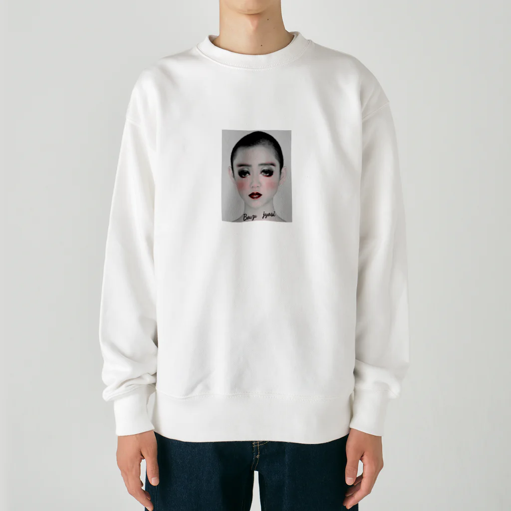 みにゃ次郎の坊主女子 Heavyweight Crew Neck Sweatshirt