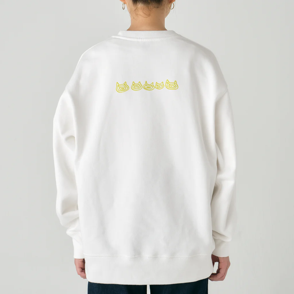 かみなりねこのスノボねこ Heavyweight Crew Neck Sweatshirt