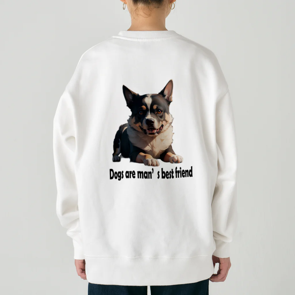 iMaginary Zooの犬は人間にとって最高の友達 Heavyweight Crew Neck Sweatshirt