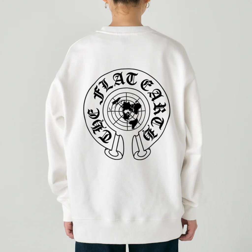 Mappila SHOPのフラットアースMAP04 ch-BLACK Heavyweight Crew Neck Sweatshirt