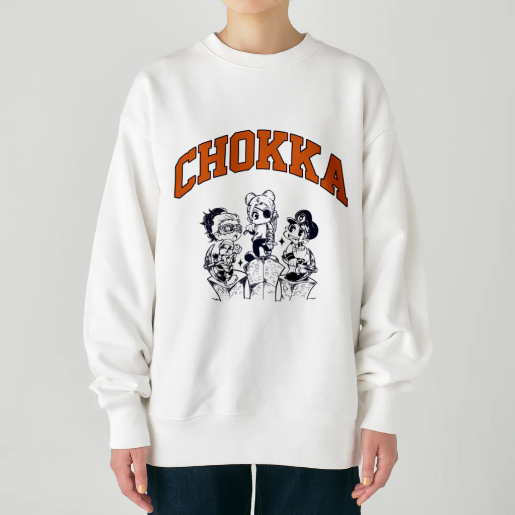 大人企画のCHOKKAカレッジロゴ Heavyweight Crew Neck Sweatshirt