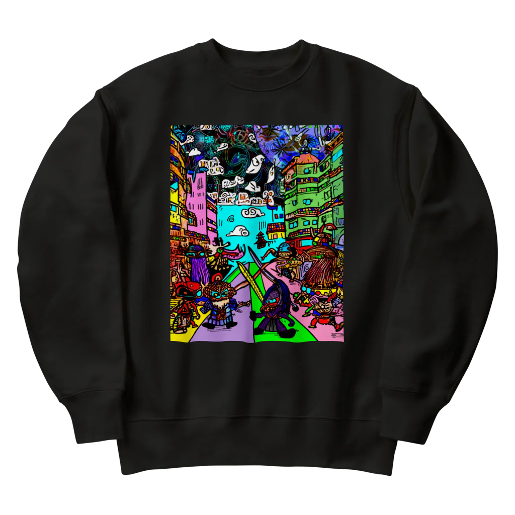 Ａ’ｚｗｏｒｋＳの宇宙人類皆兄弟 VERTICAL Heavyweight Crew Neck Sweatshirt