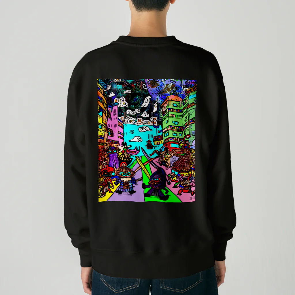 Ａ’ｚｗｏｒｋＳの宇宙人類皆兄弟 VERTICAL Heavyweight Crew Neck Sweatshirt