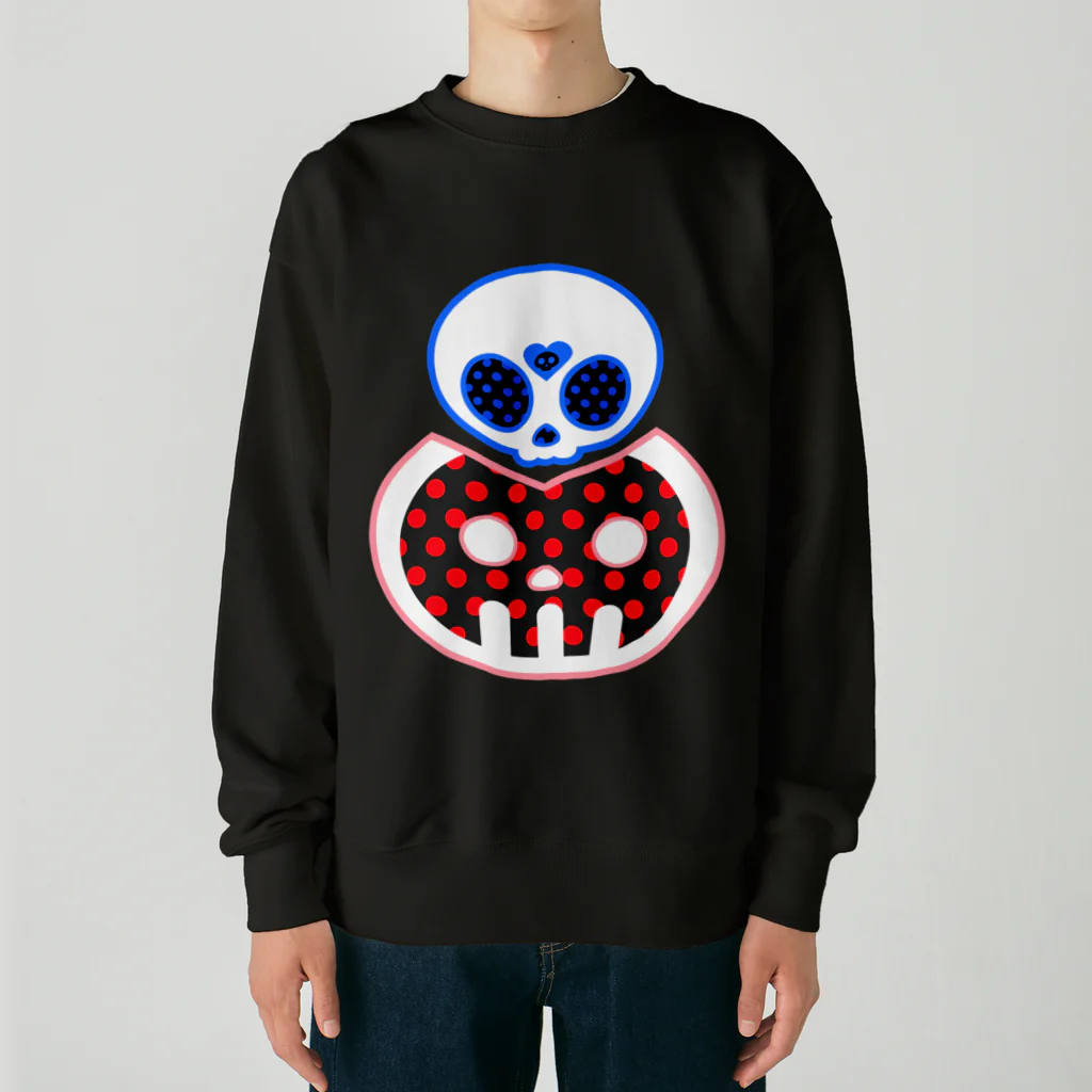 Ａ’ｚｗｏｒｋＳのどくろくんとどくろちゃん Heavyweight Crew Neck Sweatshirt