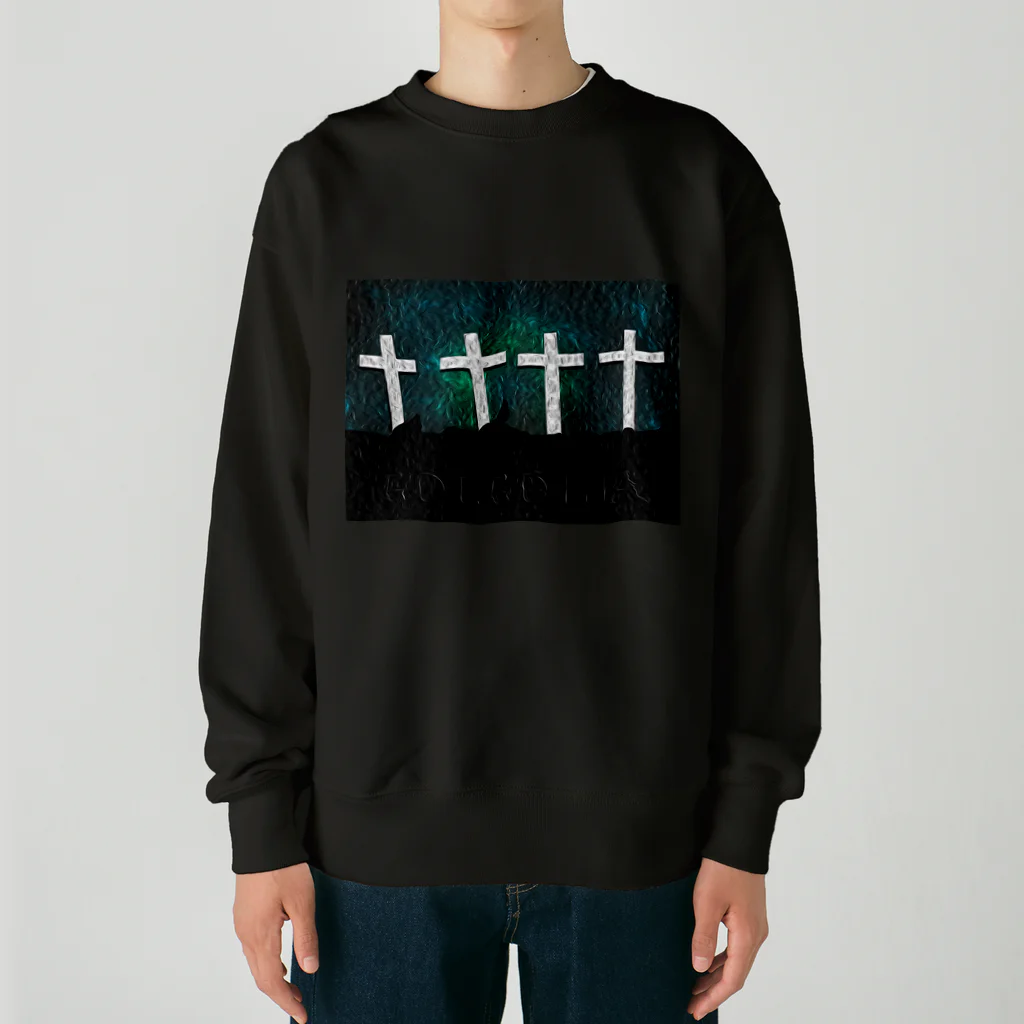 Ａ’ｚｗｏｒｋＳのGOLGOTHA OIL PAINTING Heavyweight Crew Neck Sweatshirt