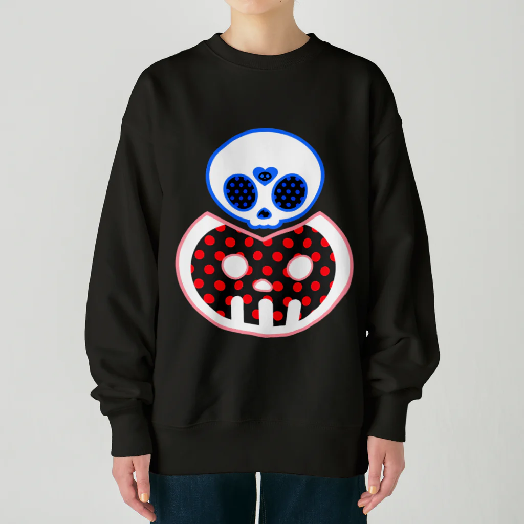 Ａ’ｚｗｏｒｋＳのどくろくんとどくろちゃん Heavyweight Crew Neck Sweatshirt