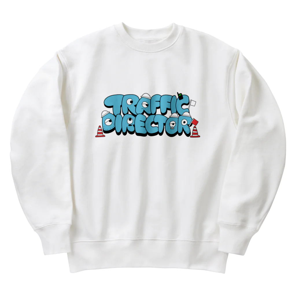 KEIBI-INのTRAFFIC DIRECTOR(青) Heavyweight Crew Neck Sweatshirt