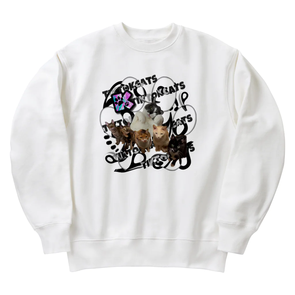 くぅTikTok猫部のTikTok猫部６にゃんスウェット Heavyweight Crew Neck Sweatshirt