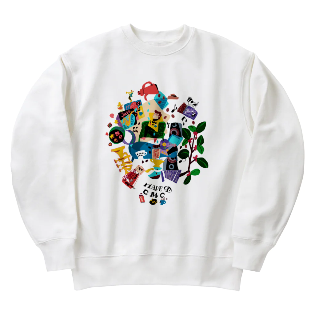 hilo tomula トムラ ヒロのMade Of CMC  Color Heavyweight Crew Neck Sweatshirt