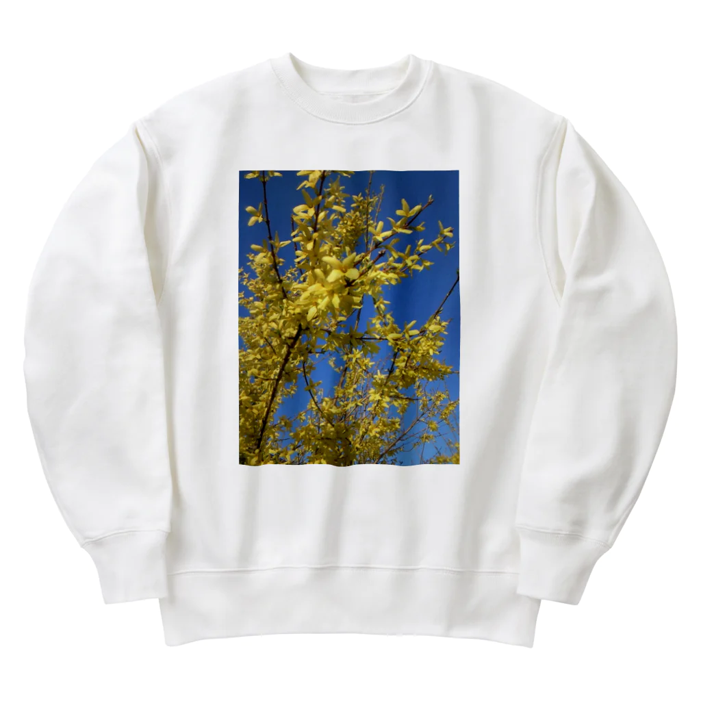 空屋　sorayakusakaの200905151652000　連翹が咲いた Heavyweight Crew Neck Sweatshirt