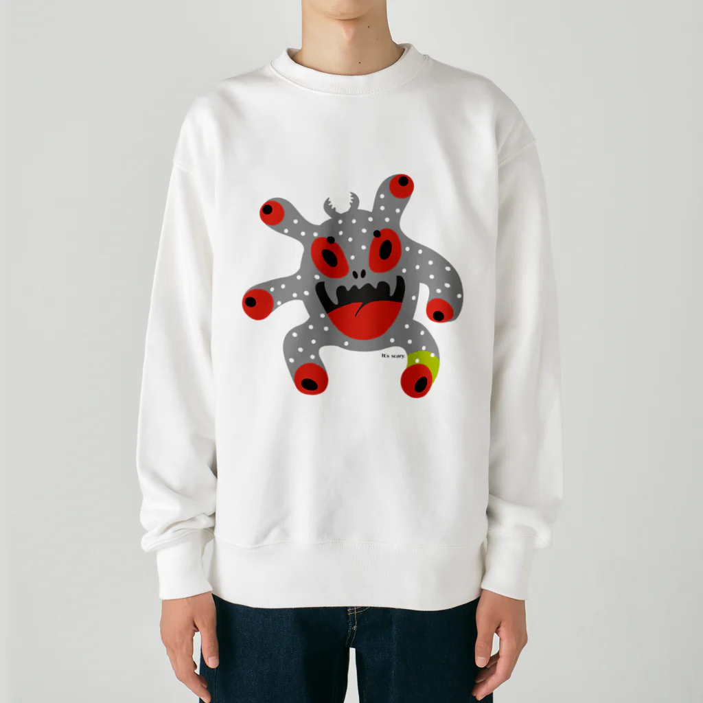 まみおデザインのワルスケくん Heavyweight Crew Neck Sweatshirt