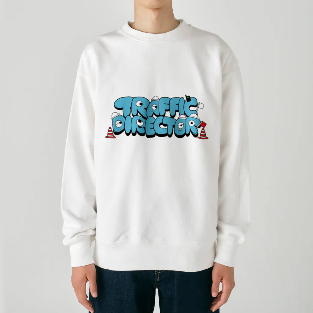 KEIBI-INのTRAFFIC DIRECTOR(青) Heavyweight Crew Neck Sweatshirt