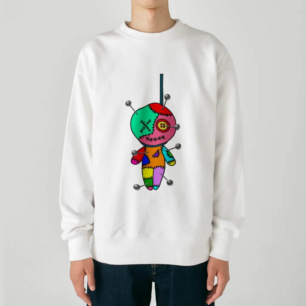 Ａ’ｚｗｏｒｋＳのHANGING VOODOO DOLL with PINS Heavyweight Crew Neck Sweatshirt