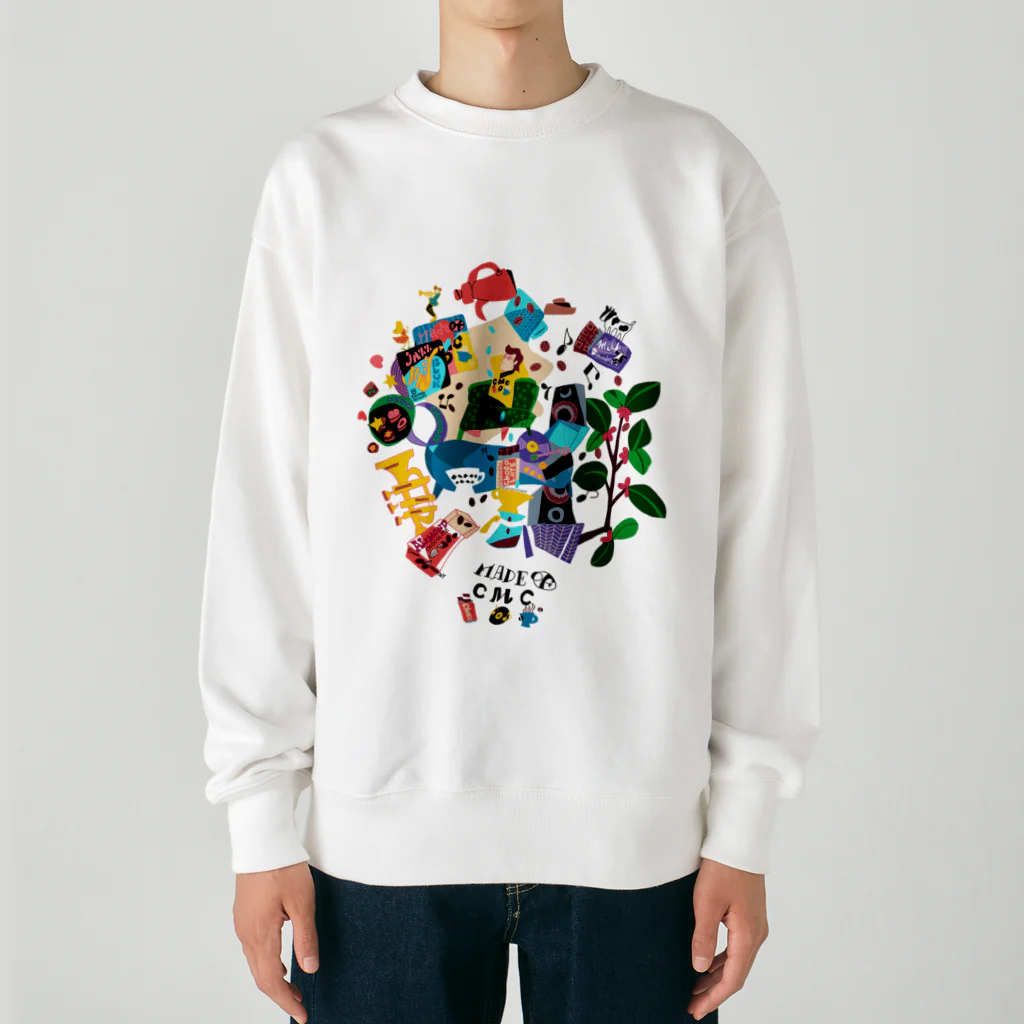 hilo tomula トムラ ヒロのMade Of CMC  Color Heavyweight Crew Neck Sweatshirt