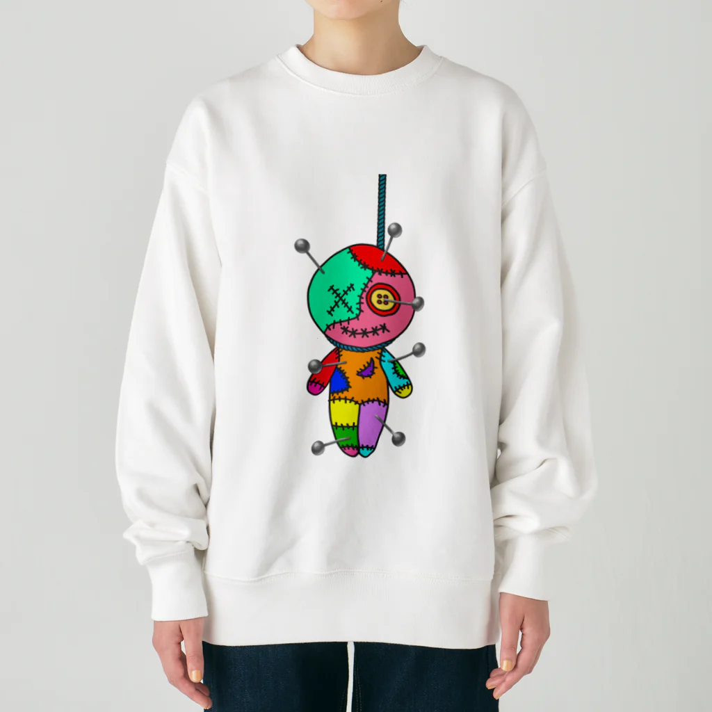 Ａ’ｚｗｏｒｋＳのHANGING VOODOO DOLL with PINS Heavyweight Crew Neck Sweatshirt