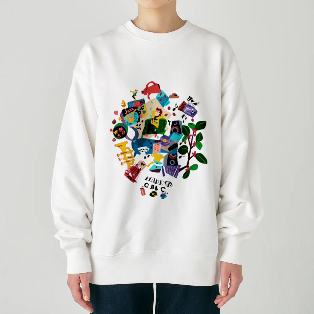 hilo tomula トムラ ヒロのMade Of CMC  Color Heavyweight Crew Neck Sweatshirt