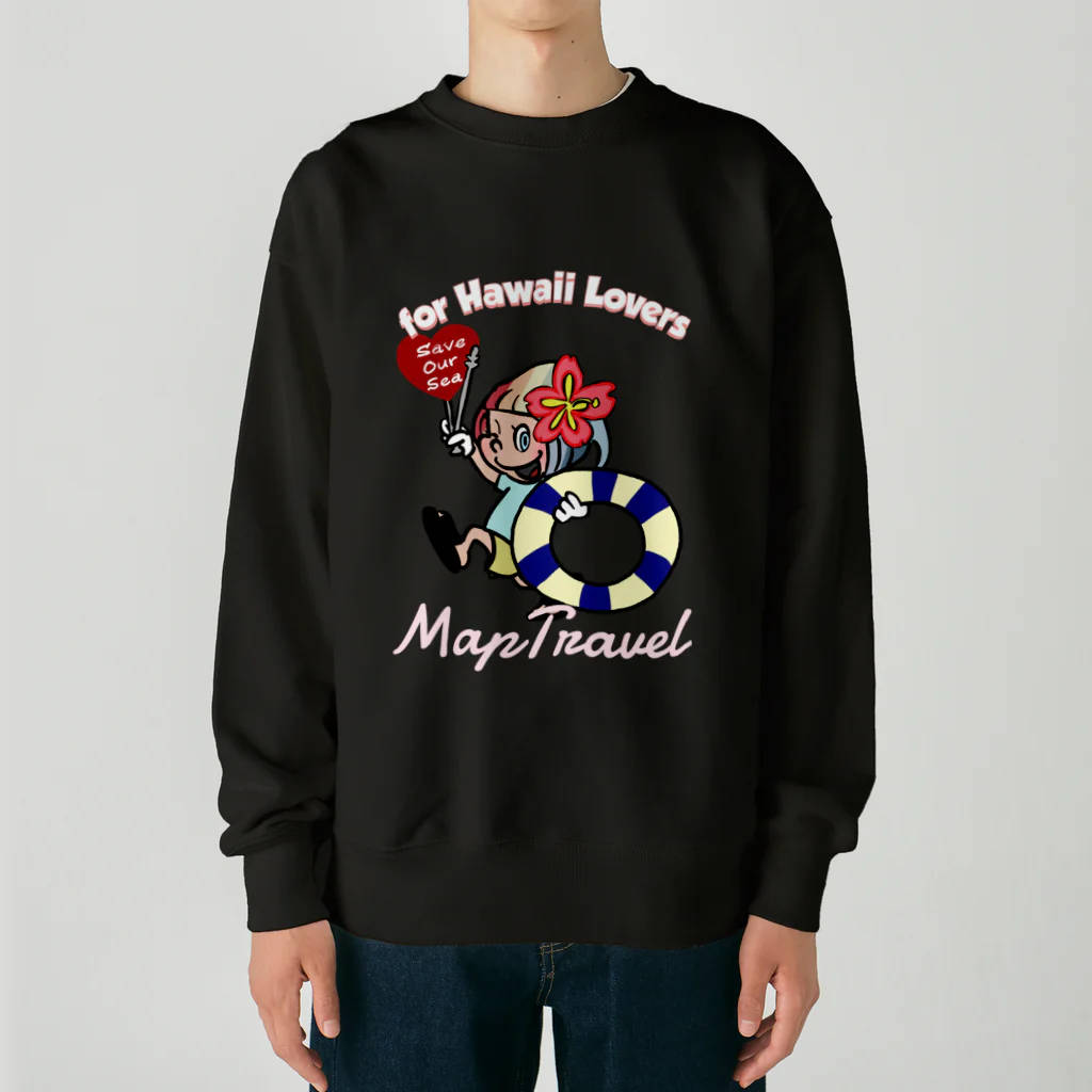 ハワイが大好きな女の子『HENOHENO MAPPY』のSAVE OUR SEA  Heavyweight Crew Neck Sweatshirt