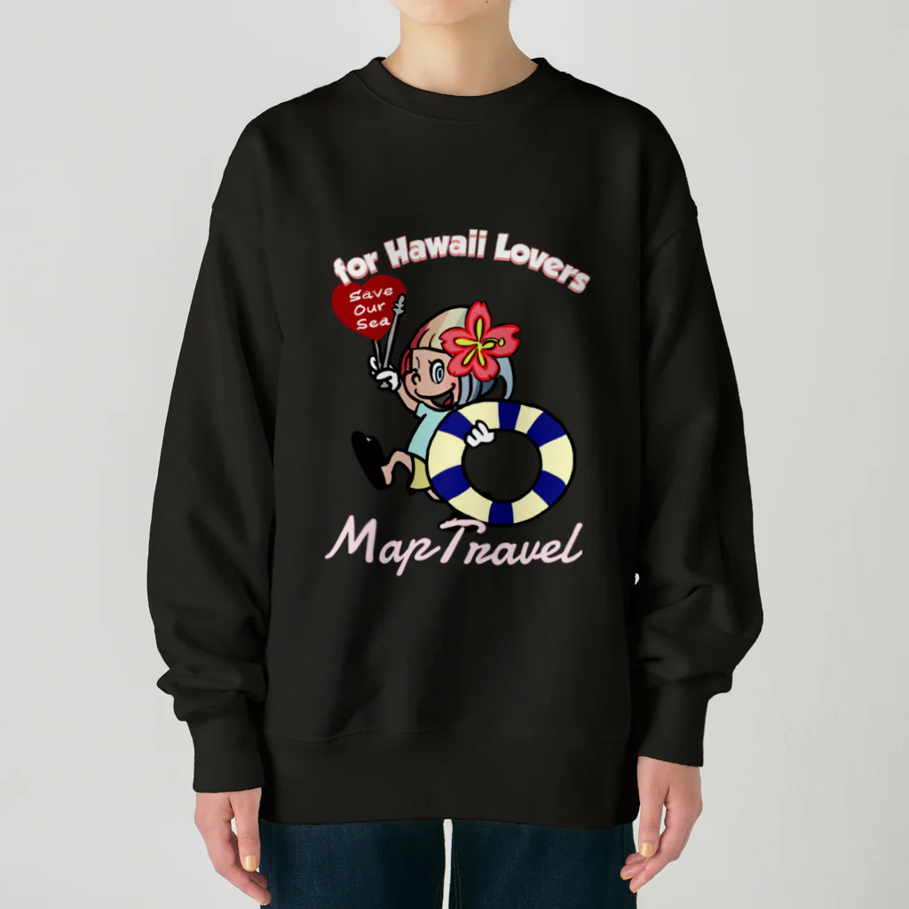 ハワイが大好きな女の子『HENOHENO MAPPY』のSAVE OUR SEA  Heavyweight Crew Neck Sweatshirt