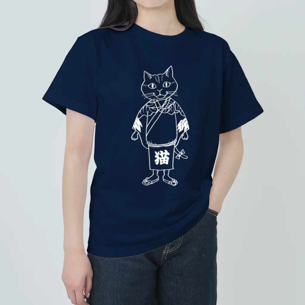 mekuso_necoのお祭り猫衆 ヘビーウェイトTシャツ