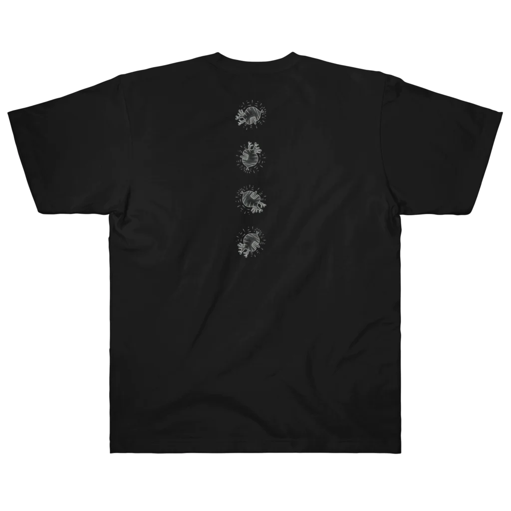 TENDOBOTANICALのグラ丸　黒t ヘビーウェイトTシャツ