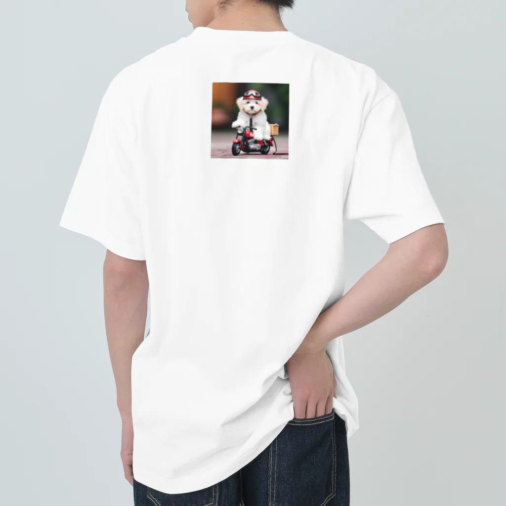 akipon007のワンちゃんと一緒にツーリング！ Heavyweight T-Shirt