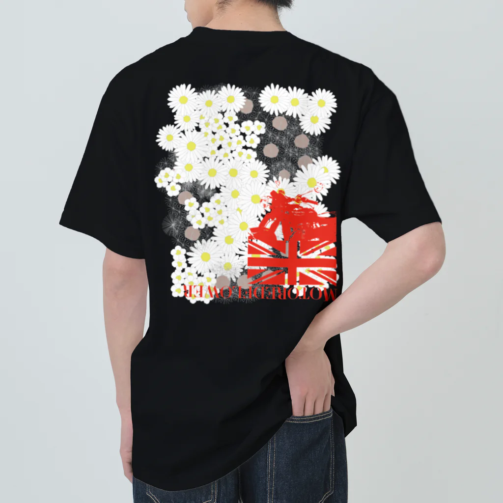 SOKICHISAITOのMOTOREDFLOWER ShiroiHana REDROGO Heavyweight T-Shirt