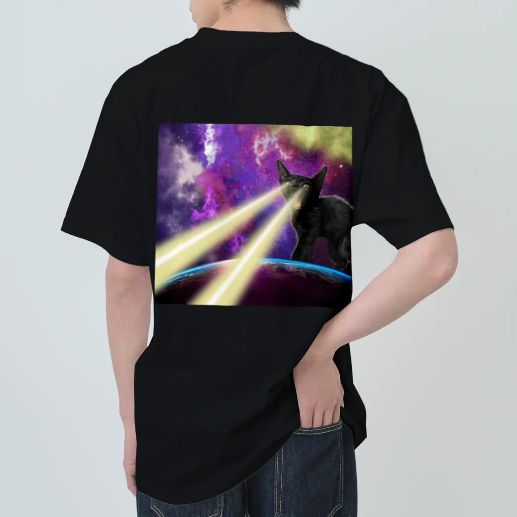 OnOsan家の宇宙猫 ヘビーウェイトTシャツ