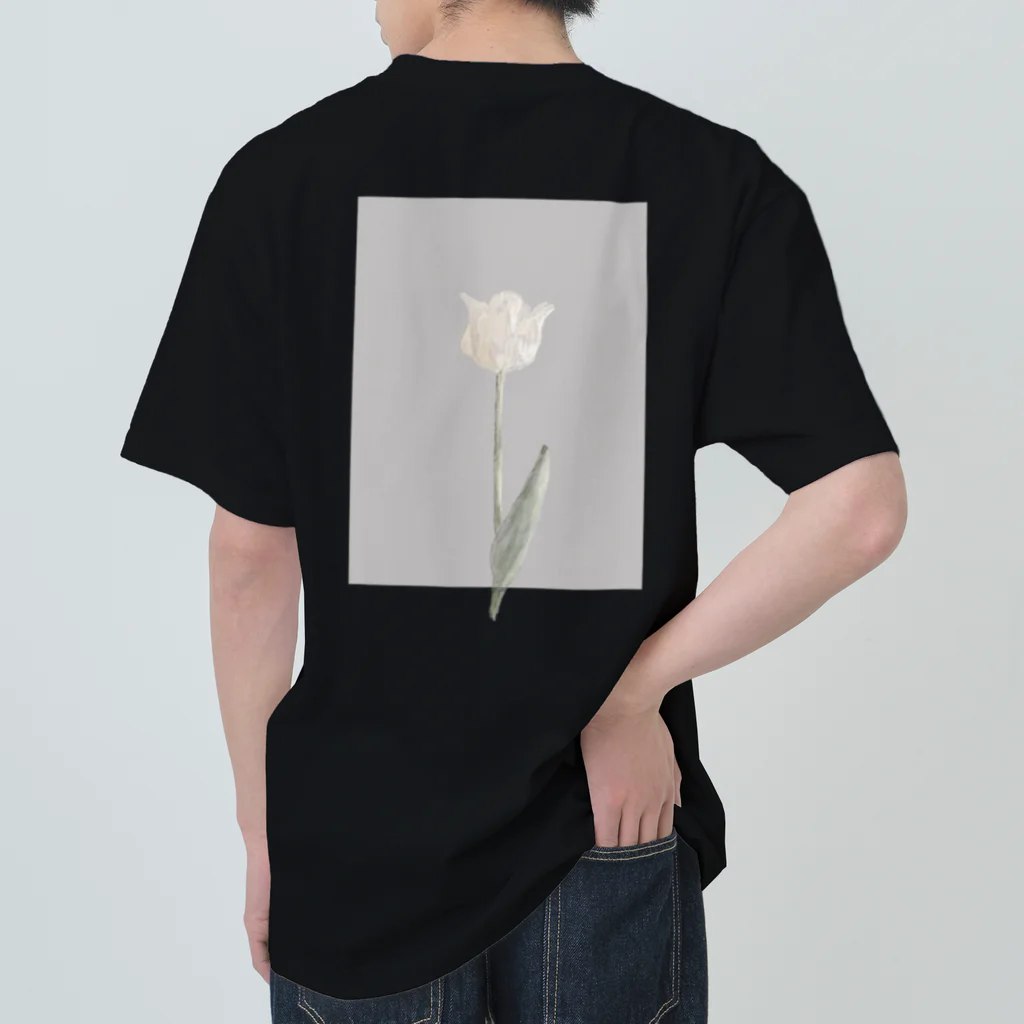 rilybiiの*antique white grayish Tulip ヘビーウェイトTシャツ