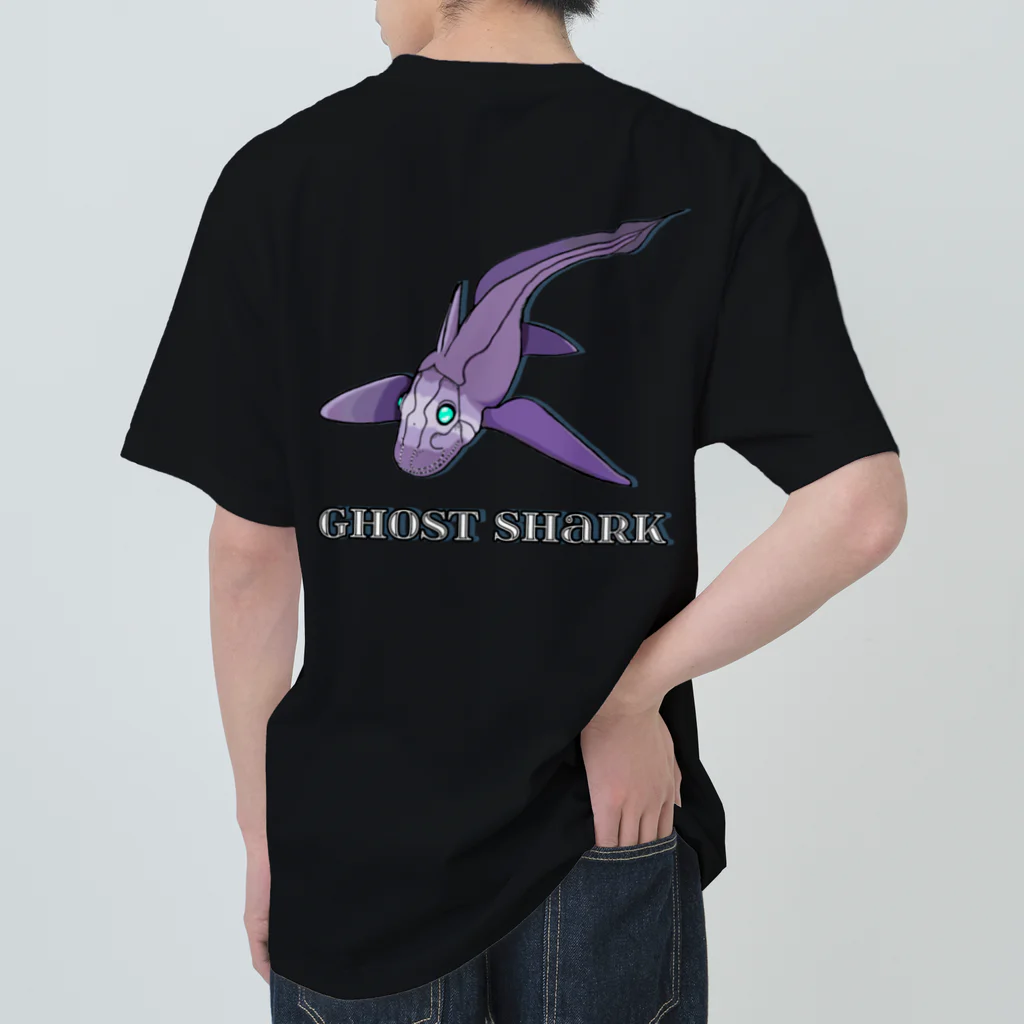 LalaHangeulのGhost Shark バックプリント Heavyweight T-Shirt