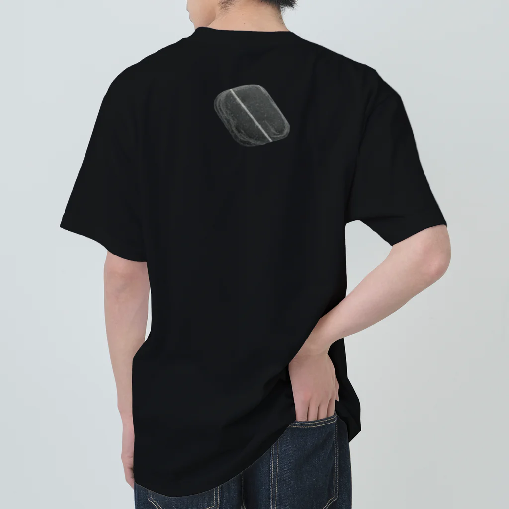 shimmy_sのflat stone with white lines　 ヘビーウェイトTシャツ