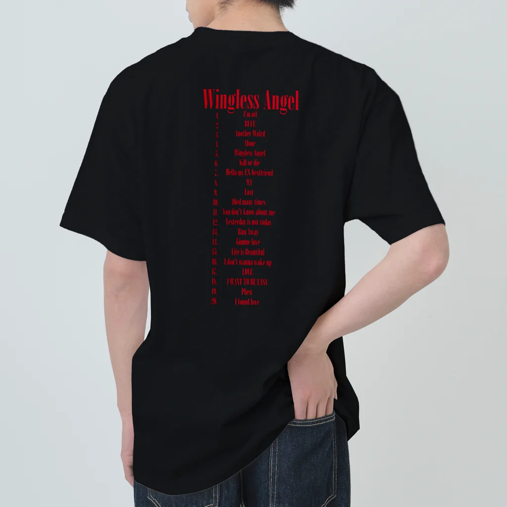 YESI BEATS STUDIOのWingless Angel ヘビーウェイトTシャツ